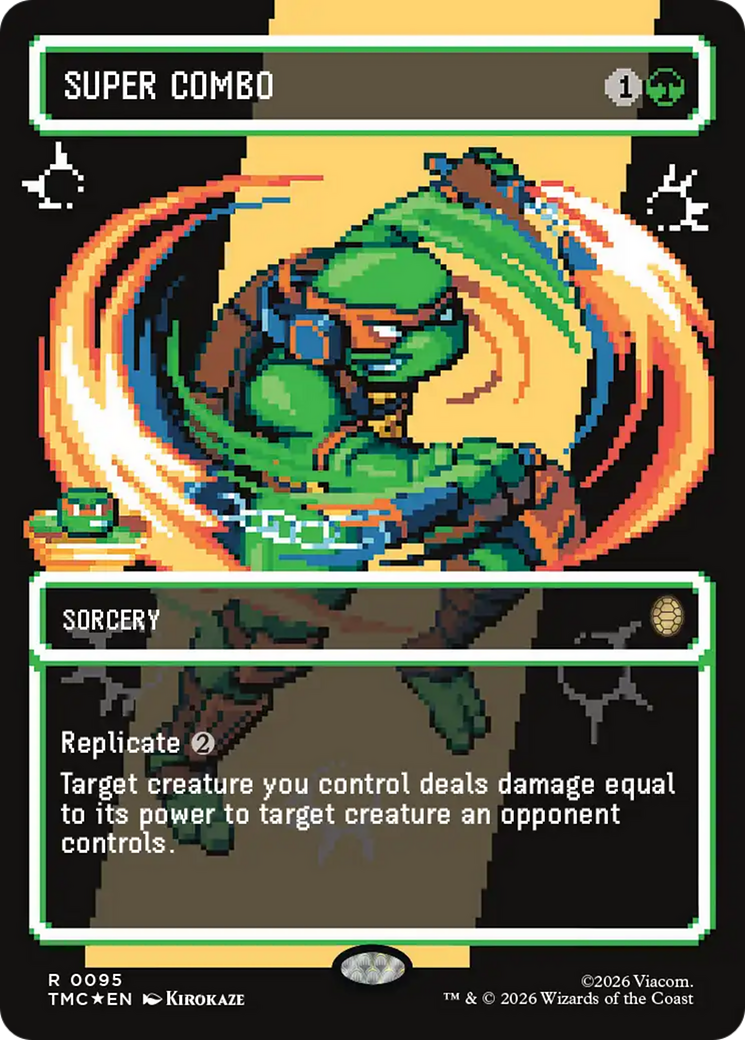 Super Combo (Borderless) (Surge Foil) [Teenage Mutant Ninja Turtles Commander] | Impulse Games and Hobbies