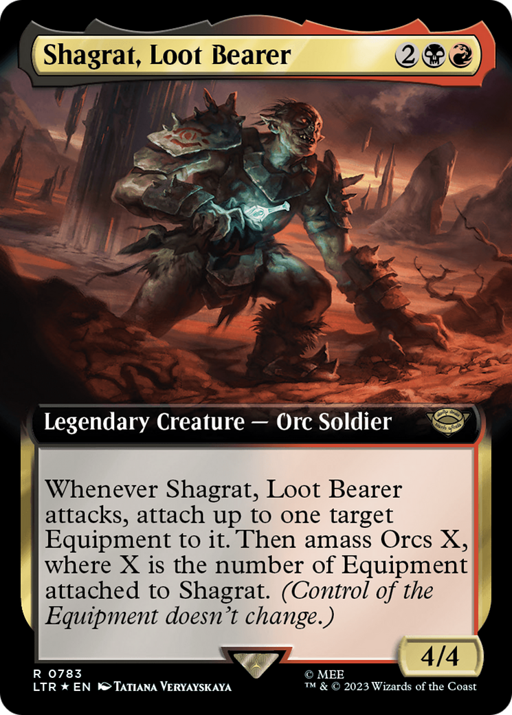 Shagrat, Loot Bearer (Extended Art) (Surge Foil) [The Lord of the Rings: Tales of Middle-Earth] | Impulse Games and Hobbies