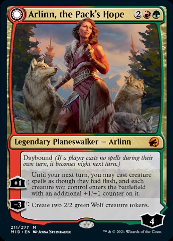 Arlinn, the Pack's Hope // Arlinn, the Moon's Fury [Innistrad: Midnight Hunt] | Impulse Games and Hobbies