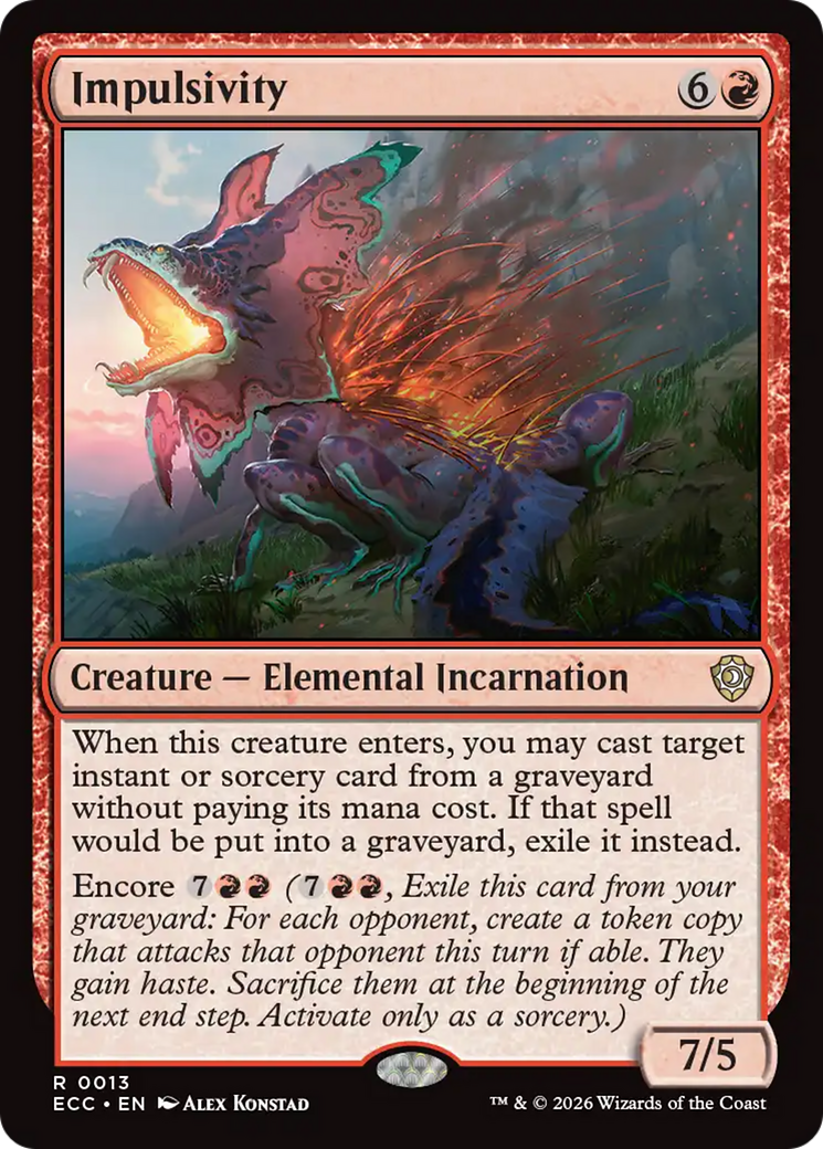 Impulsivity [Lorwyn Eclipsed Commander] | Impulse Games and Hobbies