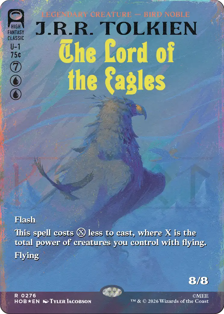 The Lord of the Eagles (Borderless) (Surge Foil) [The Hobbit] | Impulse Games and Hobbies