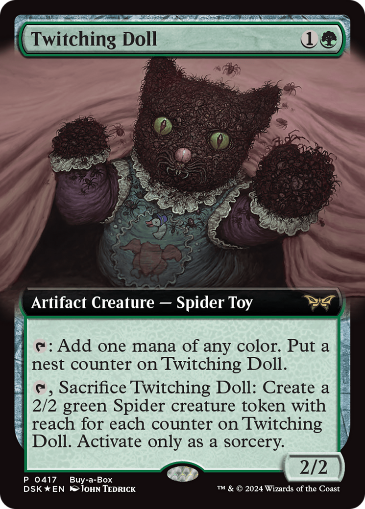 Twitching Doll (Extended Art) (Buy-a-box) [Duskmourn: House of Horror Promos] | Impulse Games and Hobbies