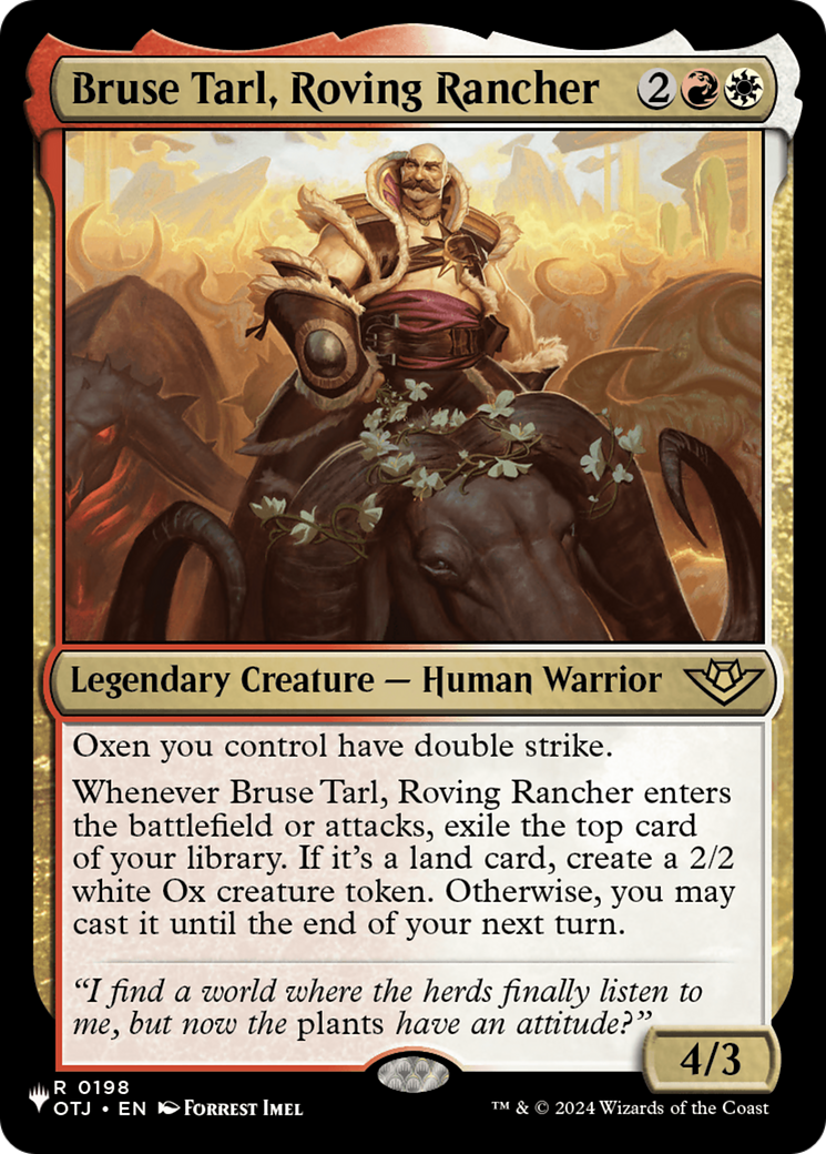 Bruse Tarl, Roving Rancher (OTJ) [The List] | Impulse Games and Hobbies
