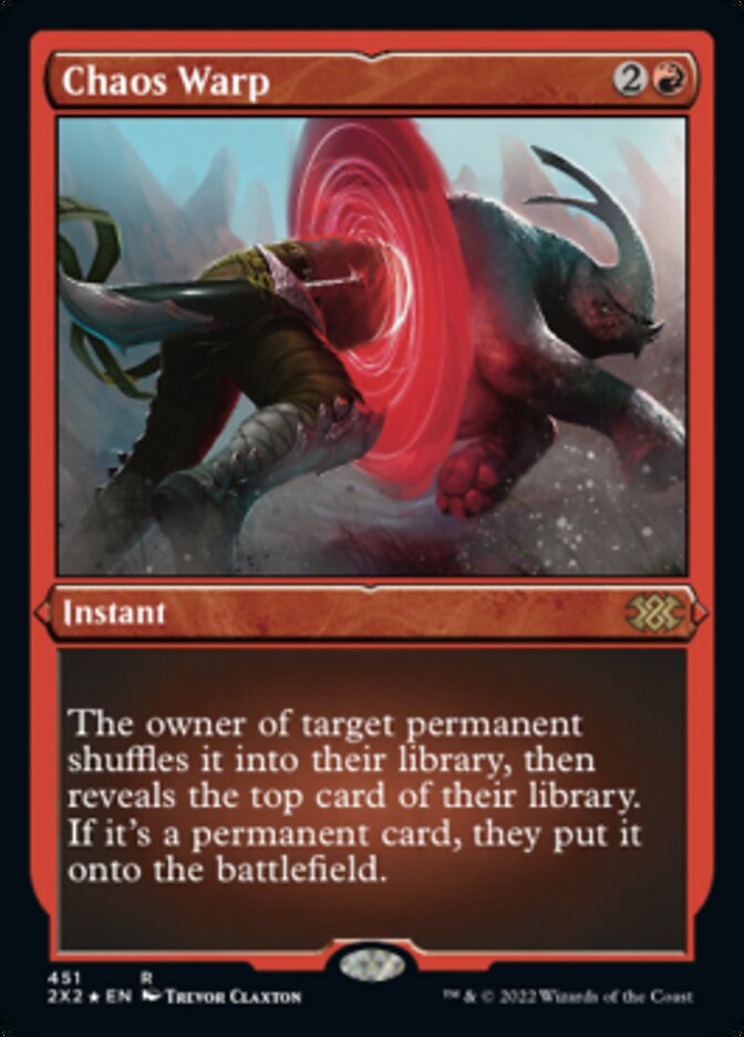 Chaos Warp (Foil Etched) [Double Masters 2022] | Impulse Games and Hobbies