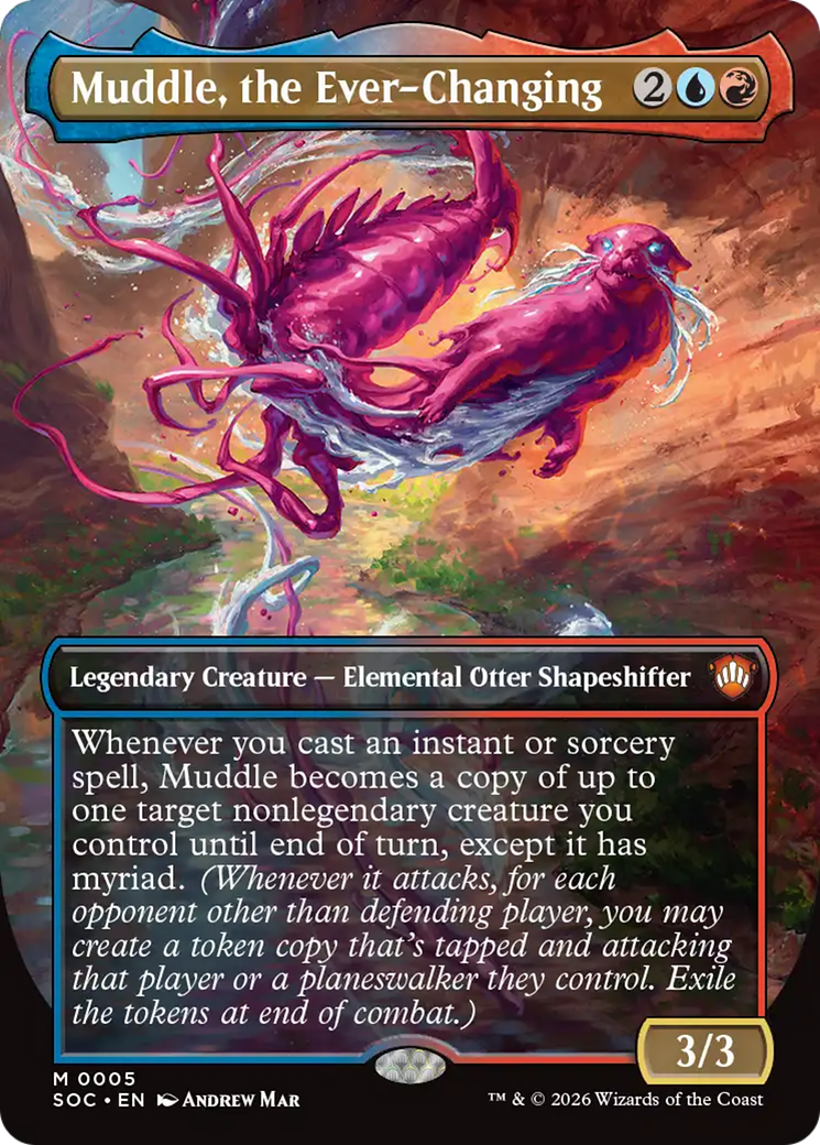 Muddle, the Ever-Changing (Borderless) [Secrets of Strixhaven Commander] | Impulse Games and Hobbies