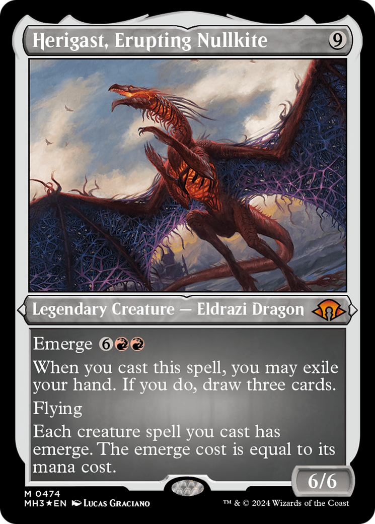 Herigast, Erupting Nullkite (Foil Etched) [Modern Horizons 3] | Impulse Games and Hobbies