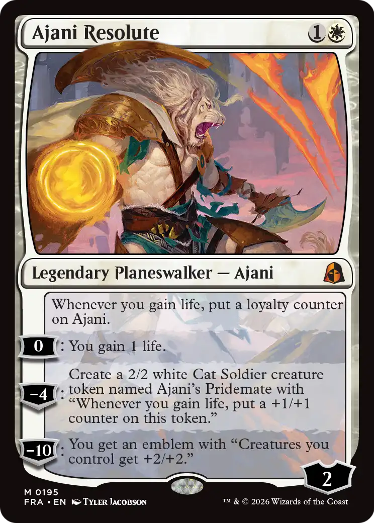 Ajani Resolute [Reality Fracture] | Impulse Games and Hobbies