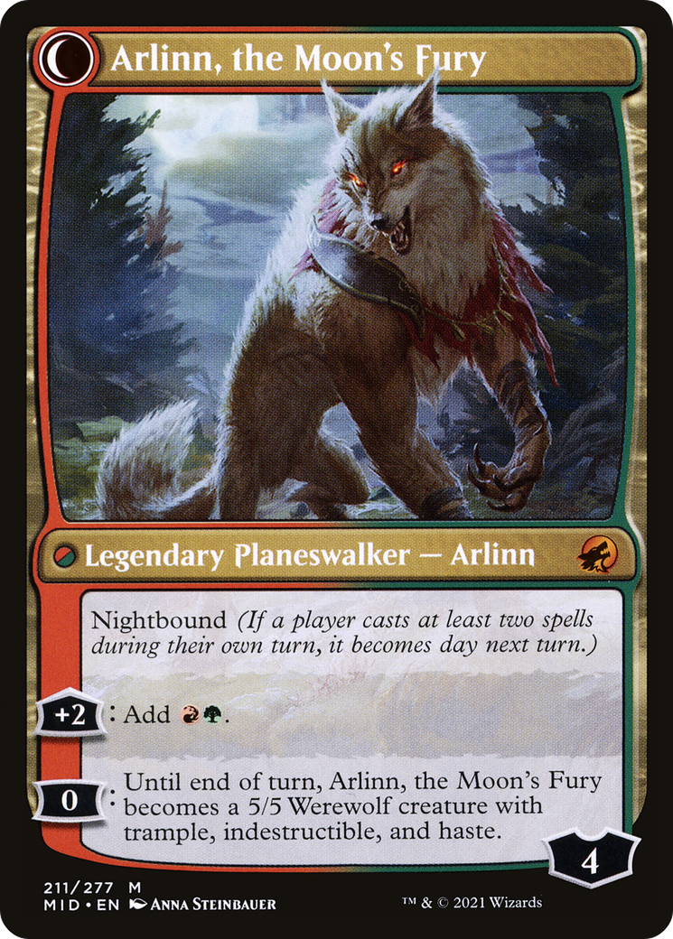 Arlinn, the Pack's Hope // Arlinn, the Moon's Fury [Secret Lair: From Cute to Brute] | Impulse Games and Hobbies