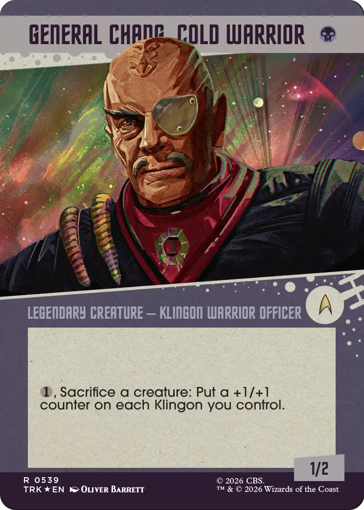 General Chang, Cold Warrior (0539) (Showcase Surge Foil) [Star Trek] | Impulse Games and Hobbies
