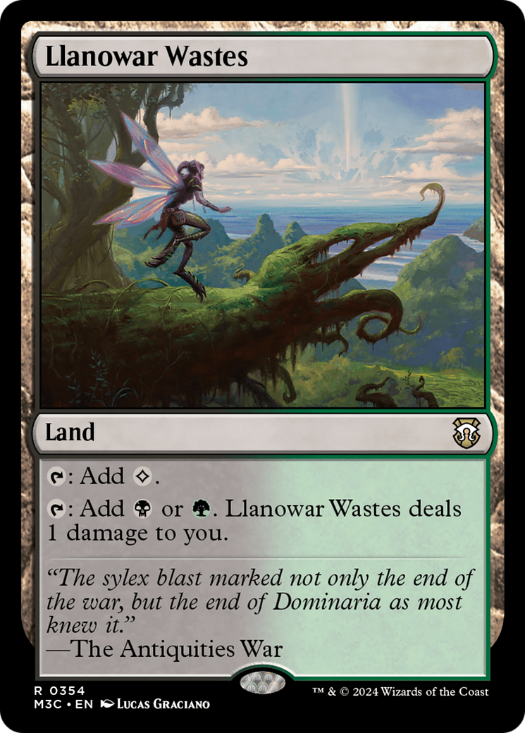 Llanowar Wastes (Ripple Foil) [Modern Horizons 3 Commander] | Impulse Games and Hobbies