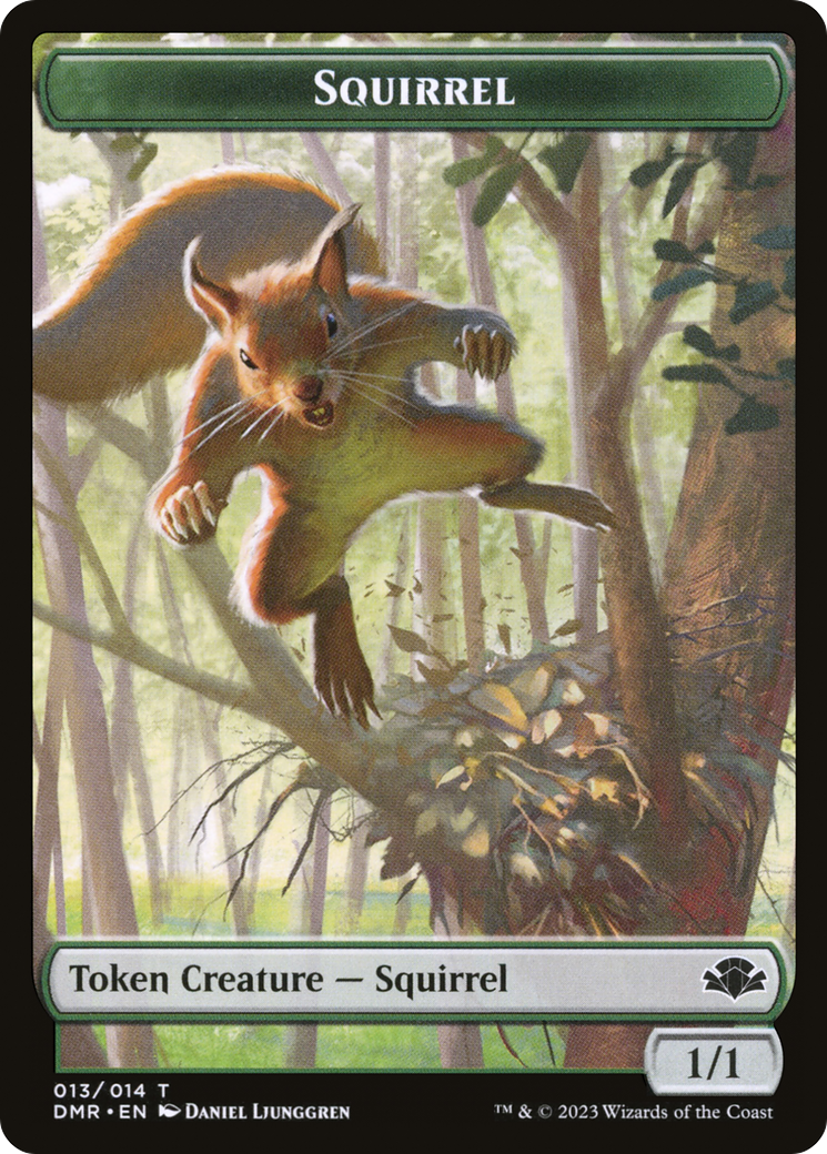 Squirrel Token [Dominaria Remastered Tokens] | Impulse Games and Hobbies
