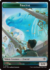Fractal (0005) // Spirit (0011) Double-Sided Token [Secrets of Strixhaven Tokens] | Impulse Games and Hobbies