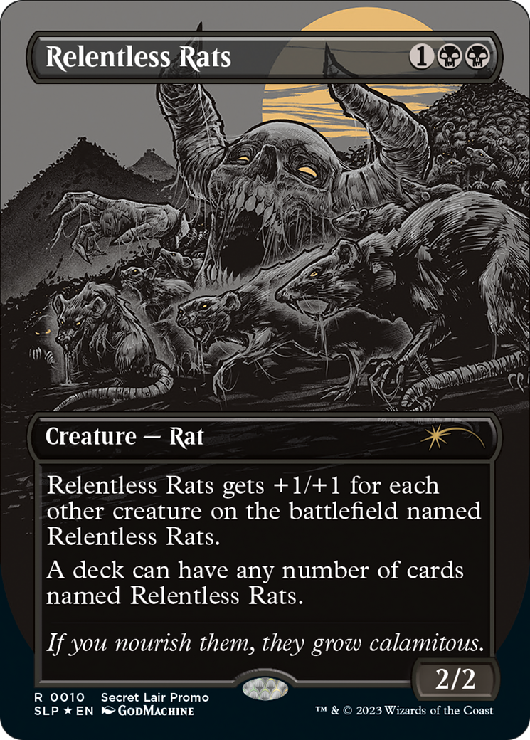 Relentless Rats (Borderless) [Secret Lair Showdown] | Impulse Games and Hobbies