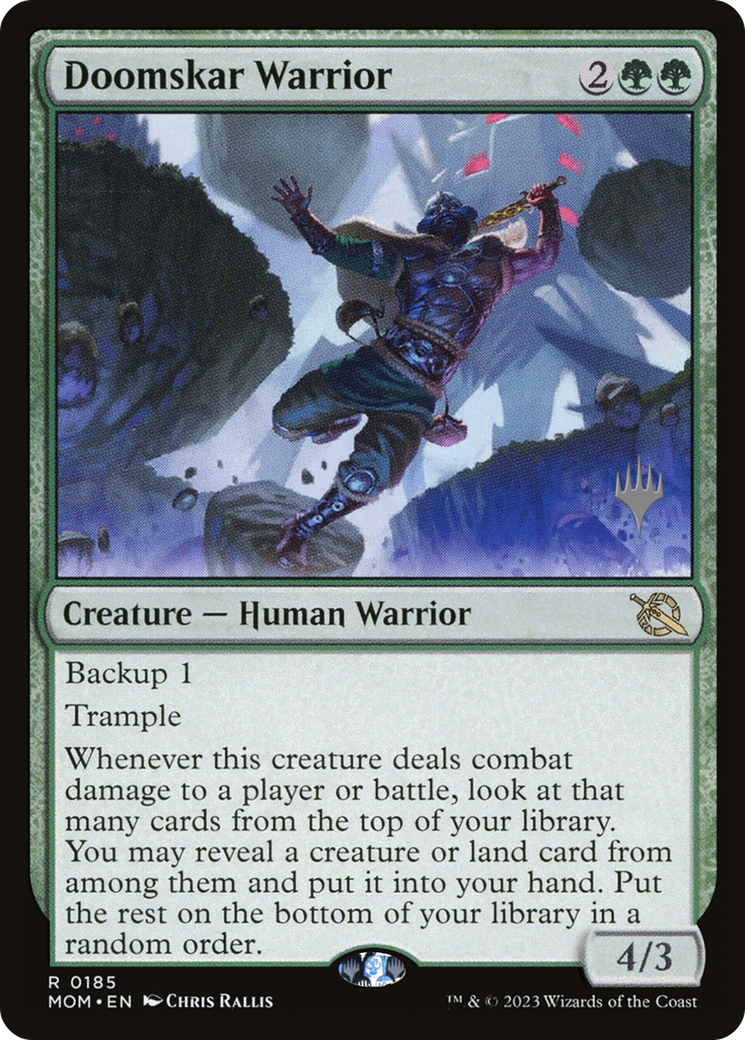 Doomskar Warrior (Promo Pack) [March of the Machine Promos] | Impulse Games and Hobbies