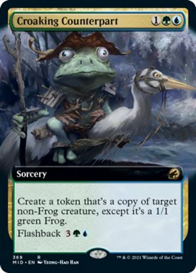 Croaking Counterpart (Extended Art) [Innistrad: Midnight Hunt] | Impulse Games and Hobbies