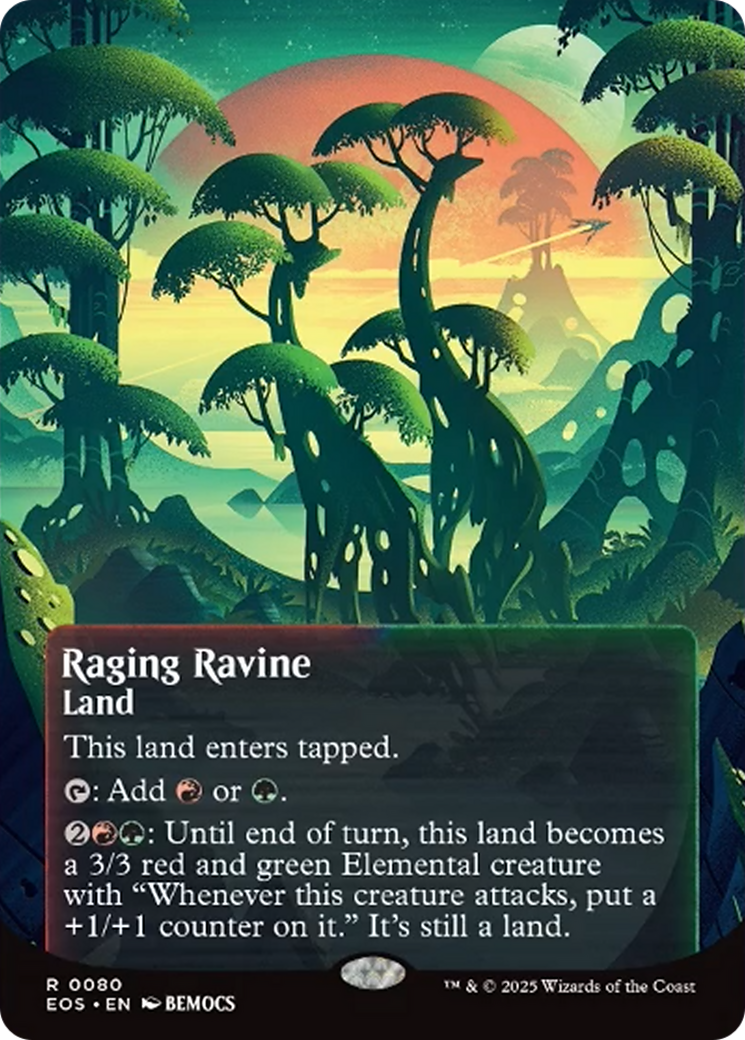 Raging Ravine (0080) (Borderless) [Edge of Eternities: Stellar Sights] | Impulse Games and Hobbies