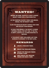Bounty: Eriana, Wrecking Ball // Bounty Rules Double-Sided Token [Outlaws of Thunder Junction Commander Tokens] | Impulse Games and Hobbies