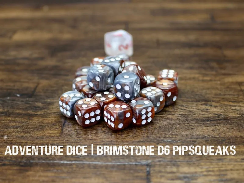 Adventure Dice - Brimstone d6 pipsqueaks | Impulse Games and Hobbies