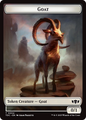 Goat // Timeless Witness Double-Sided Token [Tarkir: Dragonstorm Commander Tokens] | Impulse Games and Hobbies