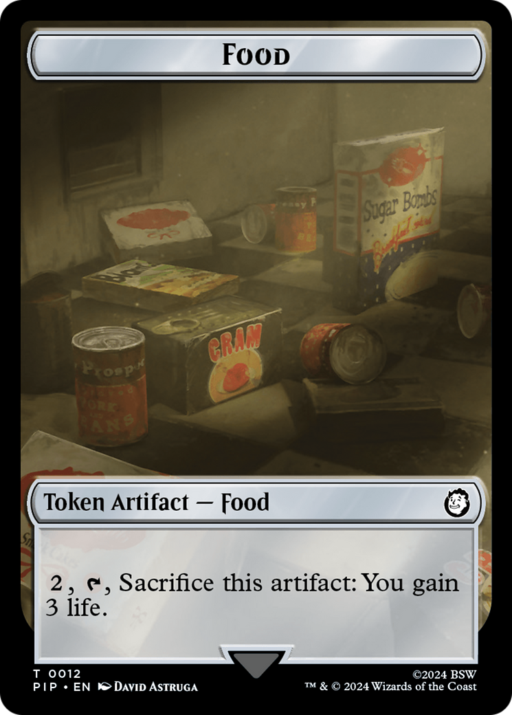 Food (0012) // Copy Double-Sided Token [Fallout Tokens] | Impulse Games and Hobbies