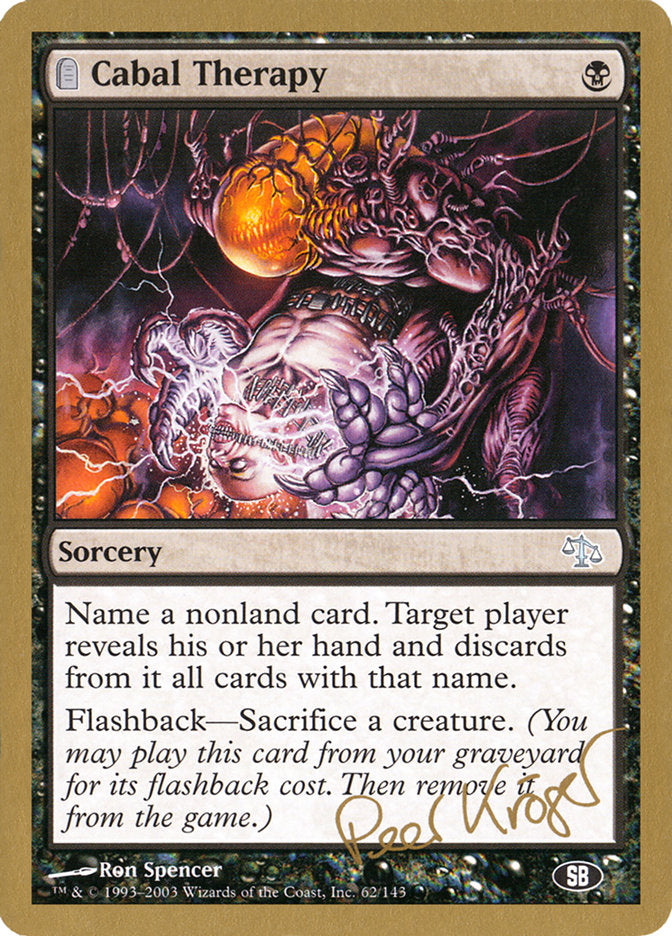 Cabal Therapy (Peer Kroger) (SB) [World Championship Decks 2003] | Impulse Games and Hobbies