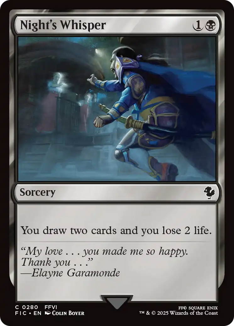 Night's Whisper [FINAL FANTASY Commander] | Impulse Games and Hobbies