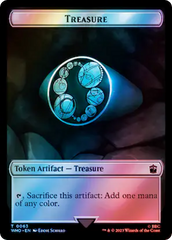 Alien Angel // Treasure (0063) Double-Sided Token (Surge Foil) [Doctor Who Tokens] | Impulse Games and Hobbies