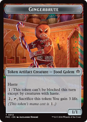 Gingerbrute // Myr Double-Sided Token [Reality Fracture Commander Tokens] | Impulse Games and Hobbies