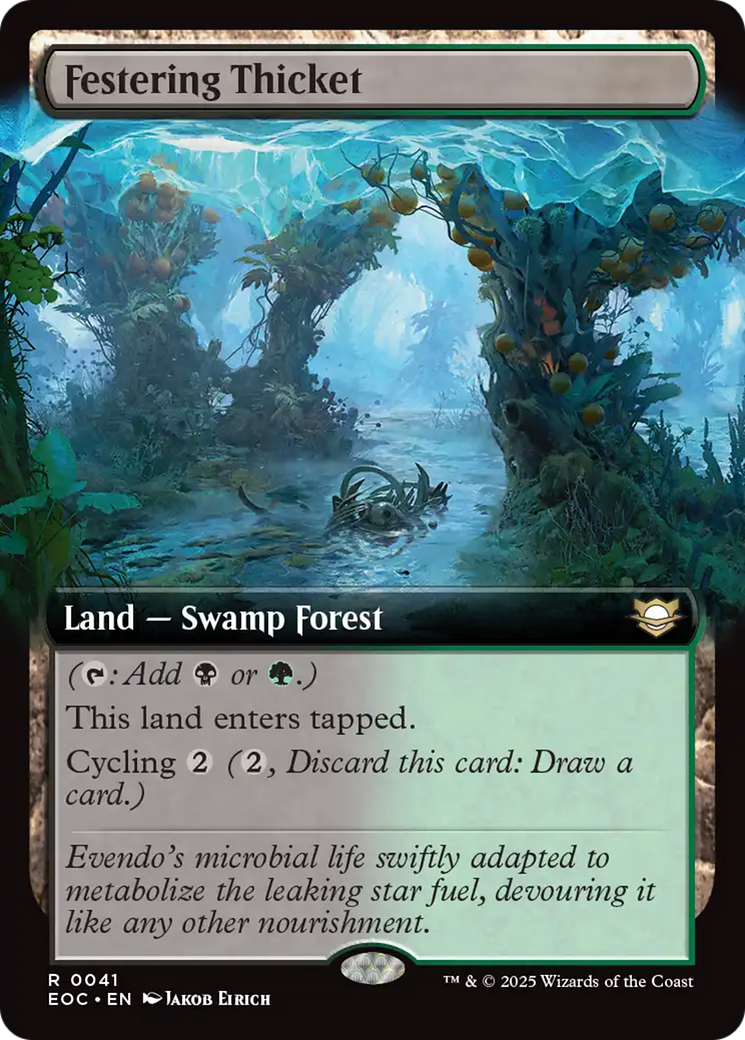 Festering Thicket (Extended Art) [Edge of Eternities Commander] | Impulse Games and Hobbies