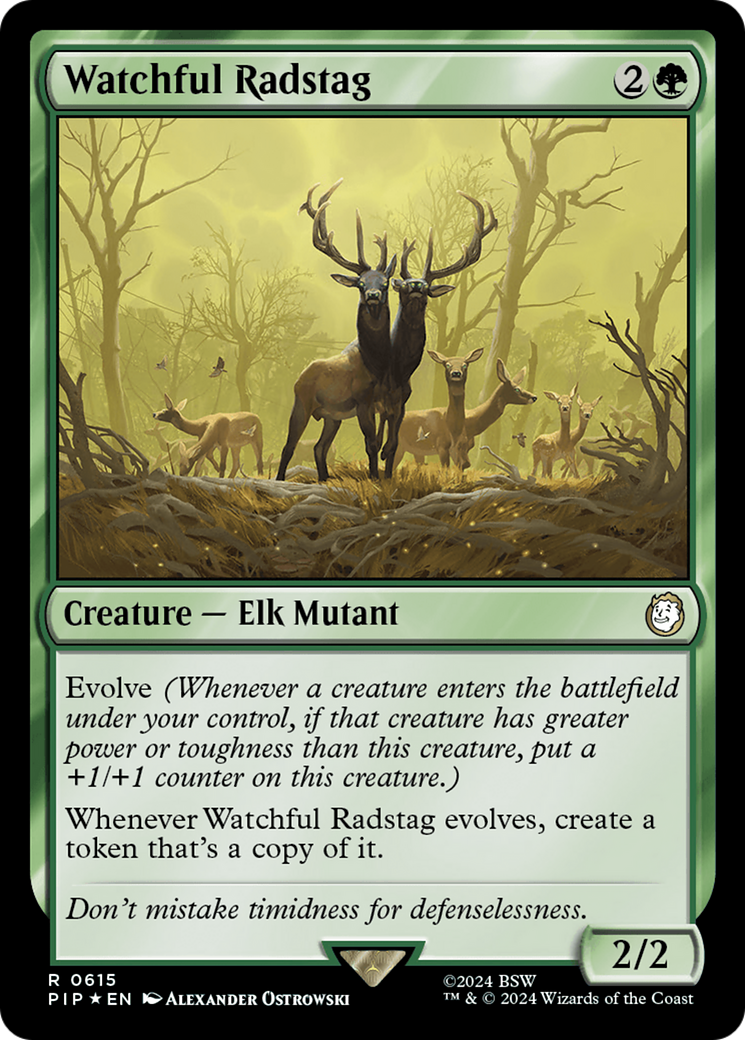 Watchful Radstag (Surge Foil) [Fallout] | Impulse Games and Hobbies