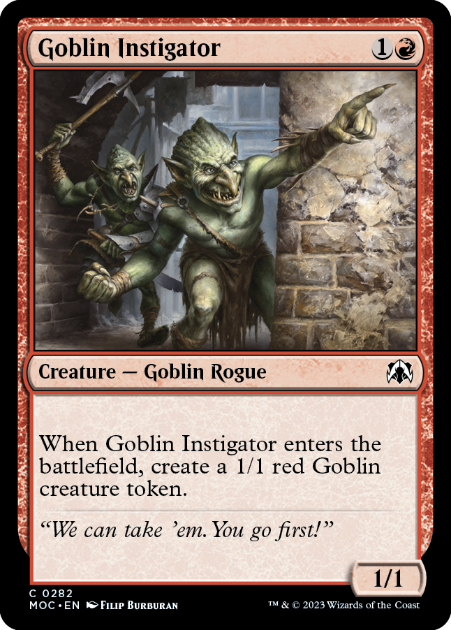 Goblin Instigator [March of the Machine Commander] | Impulse Games and Hobbies