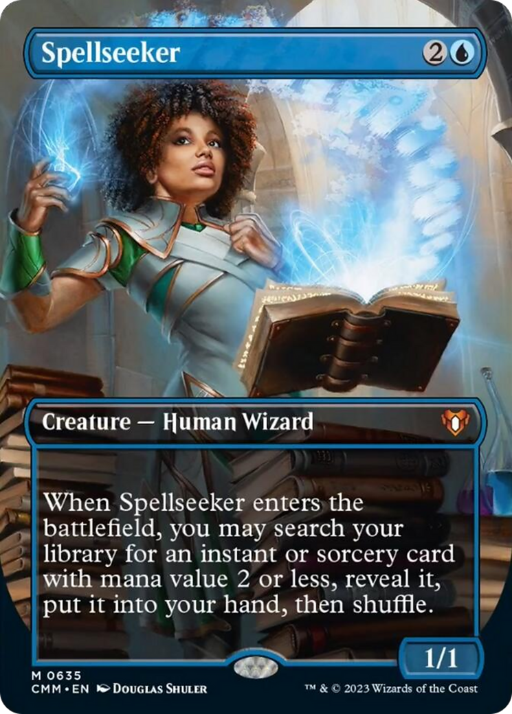 Spellseeker (Borderless Alternate Art) [Commander Masters] | Impulse Games and Hobbies