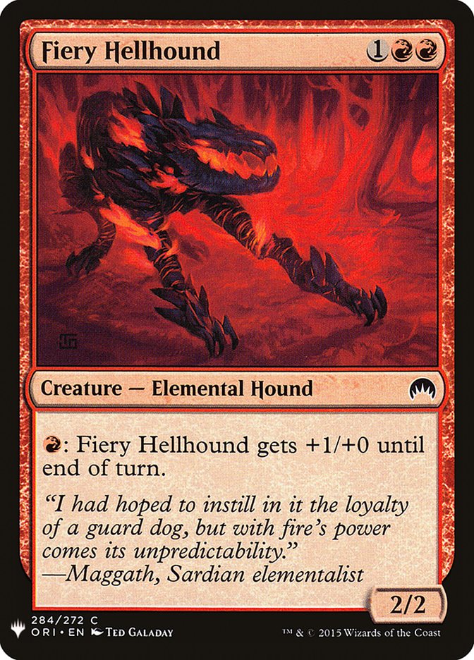 Fiery Hellhound [Mystery Booster] | Impulse Games and Hobbies