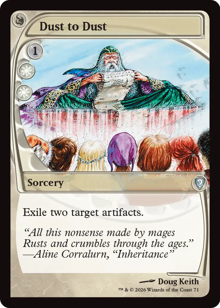 Dust to Dust (Future Sight) [Mystery Booster: Commander Edition] | Impulse Games and Hobbies