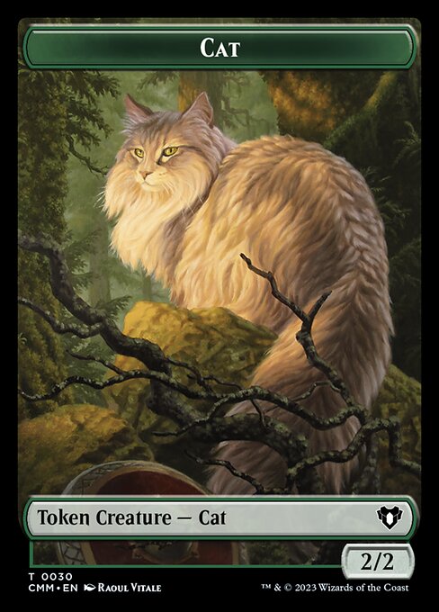 Eldrazi // Cat (0030) Double-Sided Token [Commander Masters Tokens] | Impulse Games and Hobbies