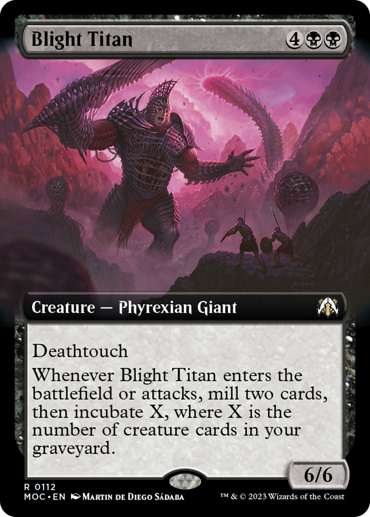 Blight Titan (Extended Art) [March of the Machine Commander] | Impulse Games and Hobbies