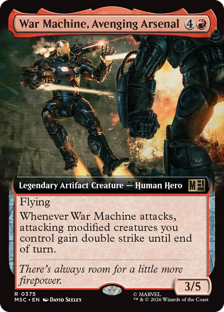 War Machine, Avenging Arsenal (Extended Art) [Marvel Super Heroes Commander] | Impulse Games and Hobbies