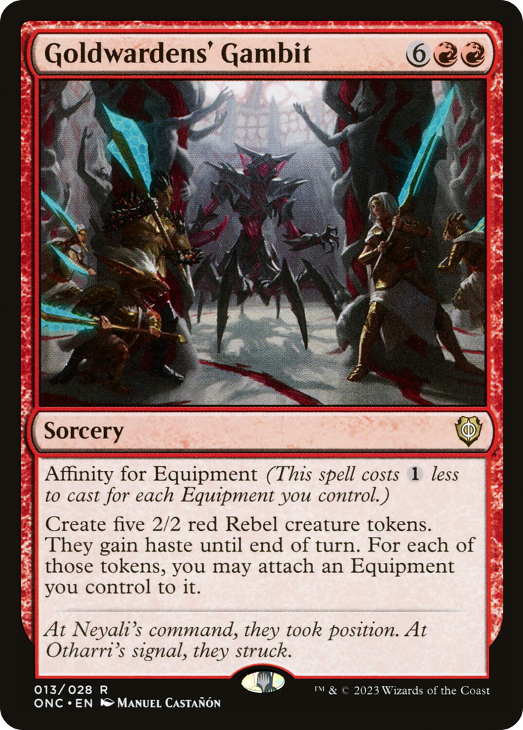 Goldwardens' Gambit [Phyrexia: All Will Be One Commander] | Impulse Games and Hobbies