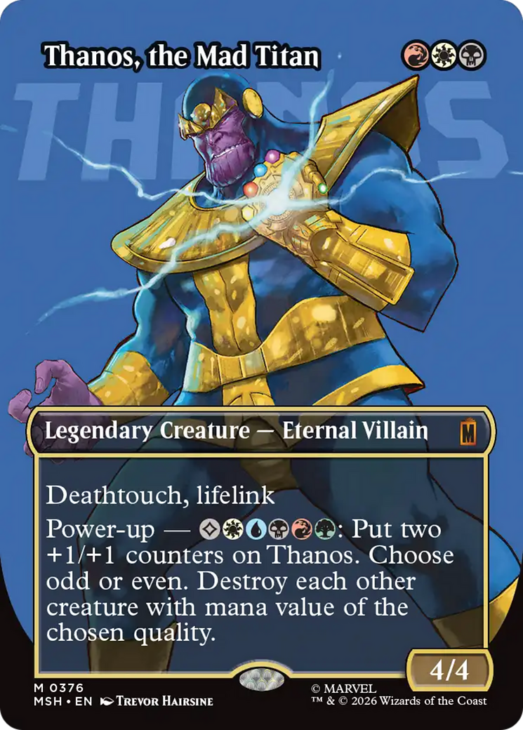 Thanos, the Mad Titan (Borderless) (0367) [Marvel Super Heroes] | Impulse Games and Hobbies
