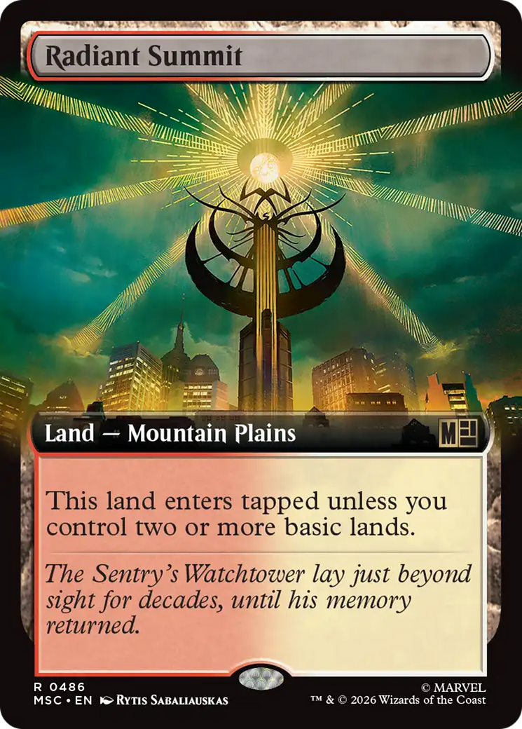 Radiant Summit (Extended Art) [Marvel Super Heroes Commander] | Impulse Games and Hobbies