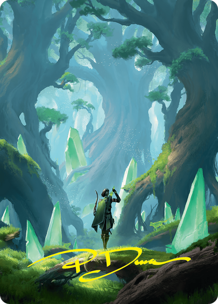 Forest Art Card (25/54) (Gold-Stamped Signature) [Foundations Art Series] | Impulse Games and Hobbies