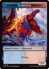 Elemental (0003) // Treasure Double-Sided Token [Secrets of Strixhaven Tokens] | Impulse Games and Hobbies
