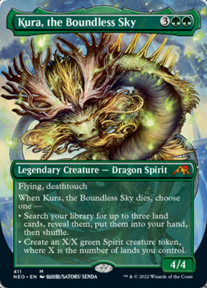 Kura, the Boundless Sky (Borderless Alternate Art) [Kamigawa: Neon Dynasty] | Impulse Games and Hobbies