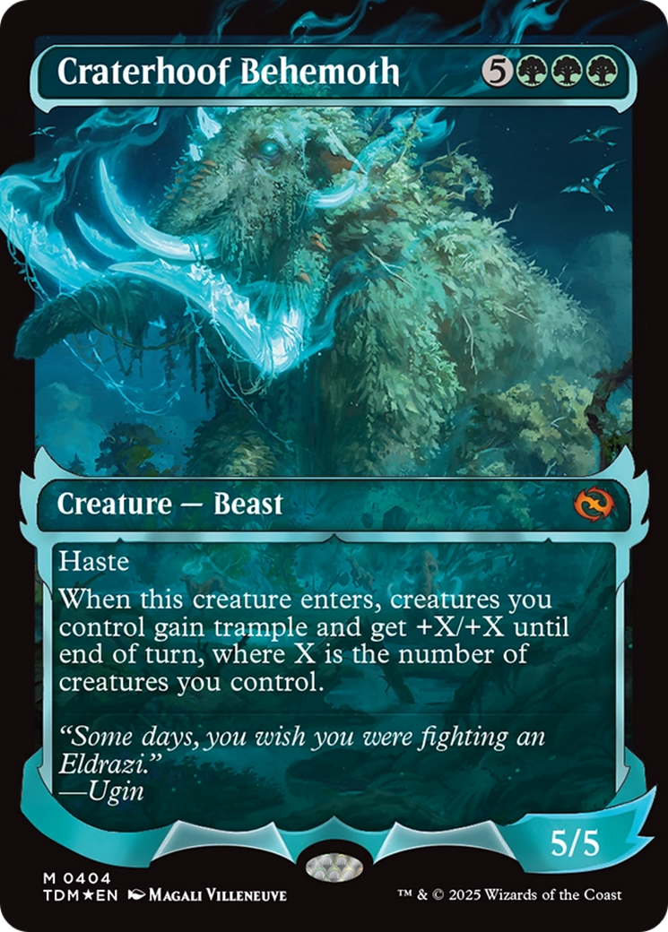 Craterhoof Behemoth (Showcase) [Tarkir: Dragonstorm] | Impulse Games and Hobbies