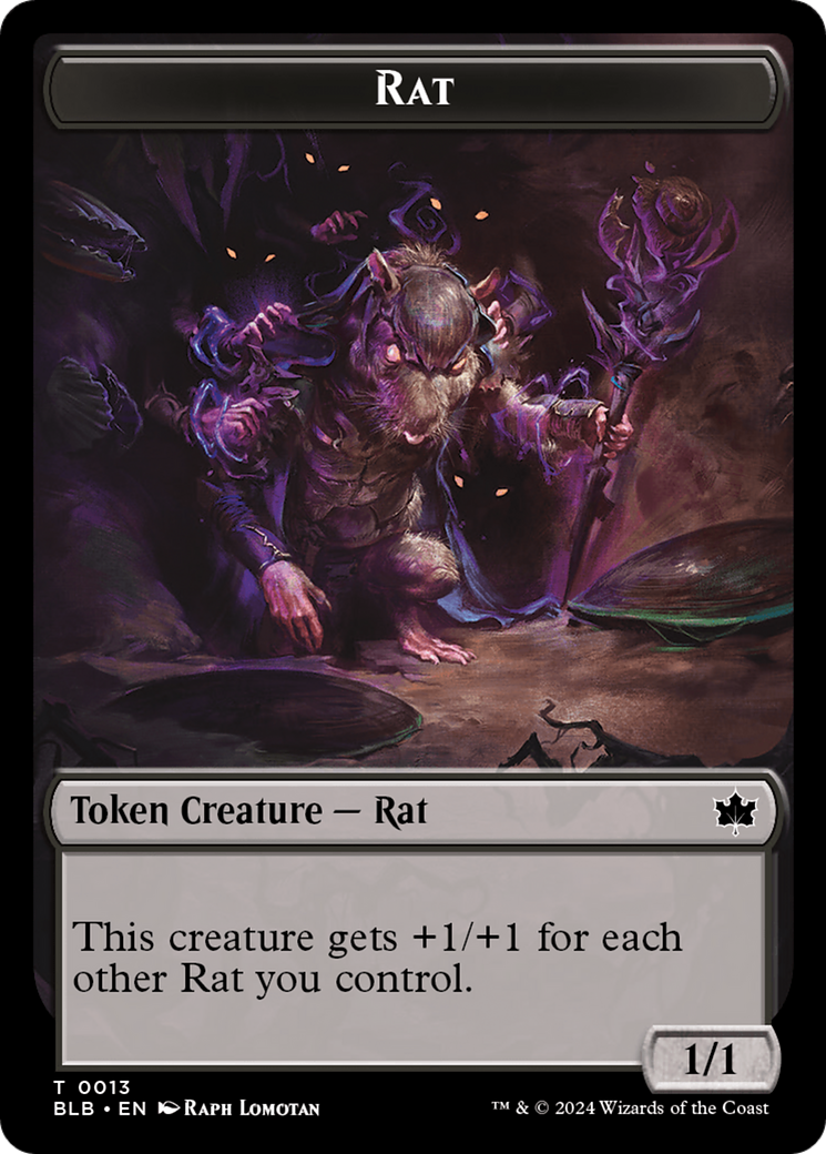 Rat Token [Bloomburrow Tokens] | Impulse Games and Hobbies