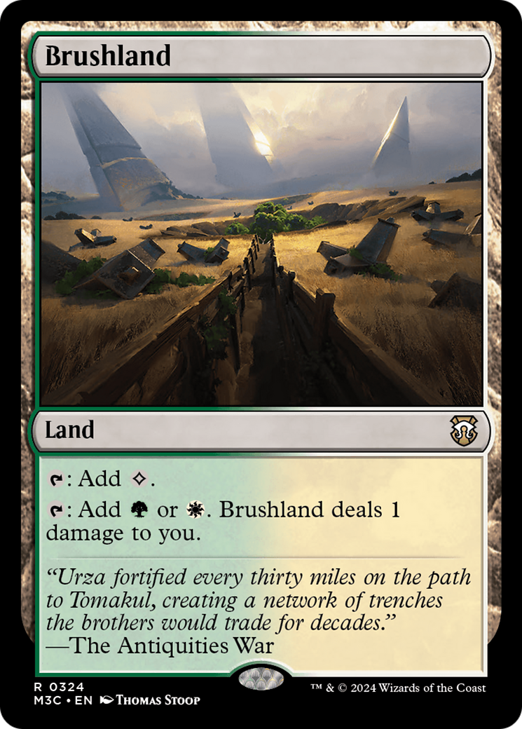 Brushland (Ripple Foil) [Modern Horizons 3 Commander] | Impulse Games and Hobbies