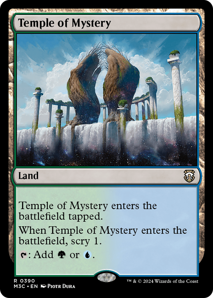 Temple of Mystery (Ripple Foil) [Modern Horizons 3 Commander] | Impulse Games and Hobbies