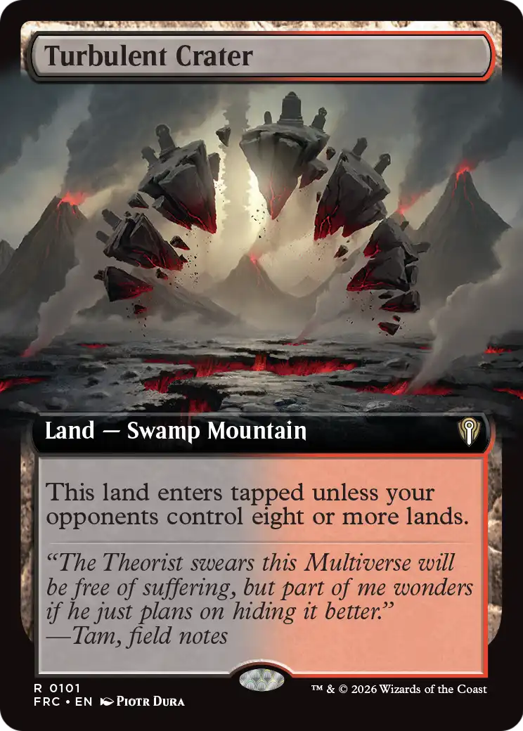 Turbulent Crater (Extended Art) [Reality Fracture Commander] | Impulse Games and Hobbies