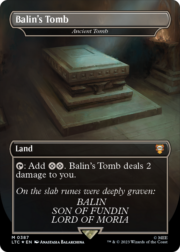 Balin's Tomb - Ancient Tomb (Surge Foil Realms and Relics) [The Lord of the Rings: Tales of Middle-Earth Commander] | Impulse Games and Hobbies