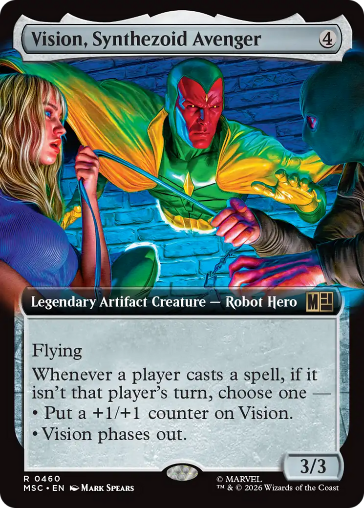 Vision, Synthezoid Avenger (Extended Art) [Marvel Super Heroes Commander] | Impulse Games and Hobbies